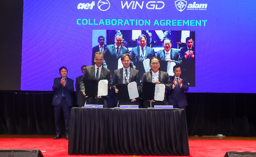 WinGD and AET sign ammonia engines and training collaboration agreement